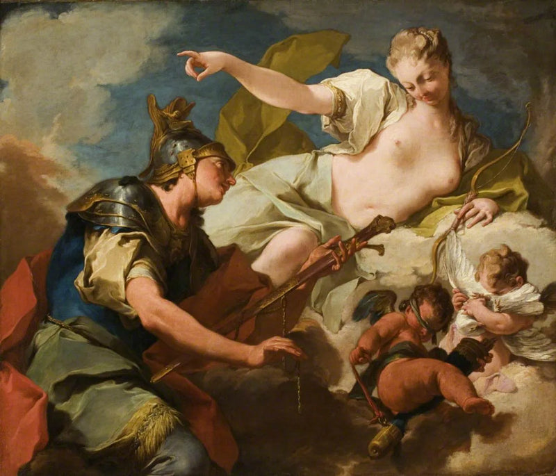 Venus geeft wapens aan Aeneas - Giovanni Battista Pittoni