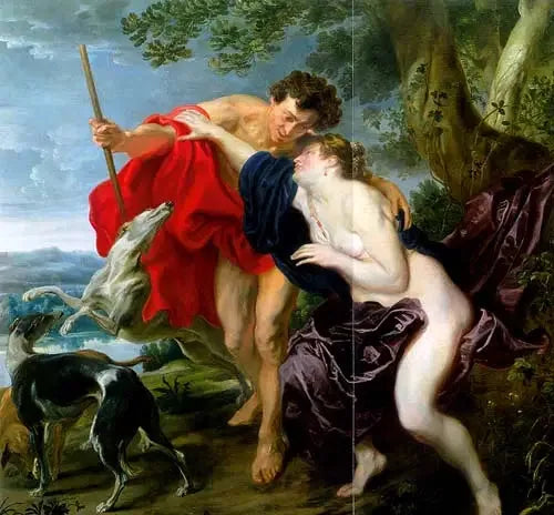 Venus probeert Adonis tegen te houden om te gaan jagen

Source:
Vénus essayant d'empêcher Adonis d'aller chasser - Antoine van Dyck