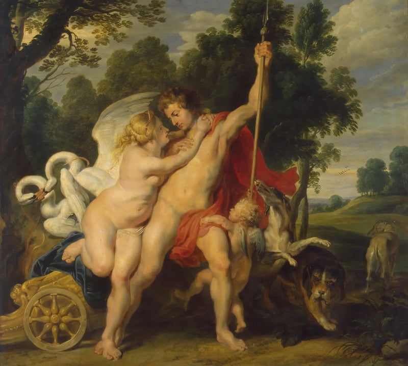 Venus en Adonis - Peter Paul Rubens