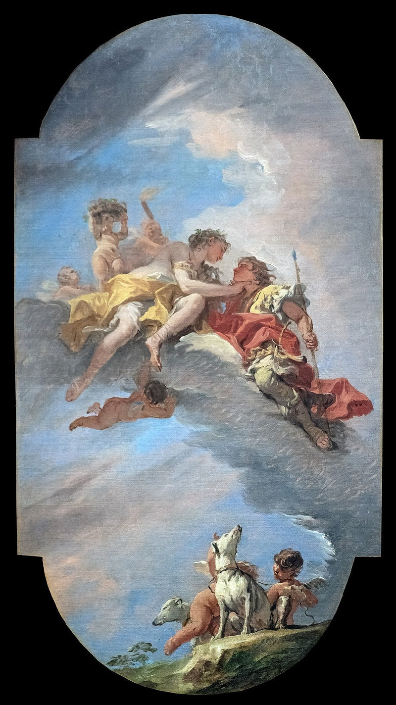 Venus en Adonis - Sebastiano Ricci