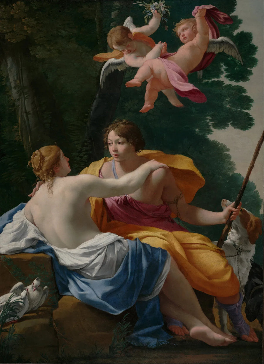 Venus en Adonis - Simon Vouet