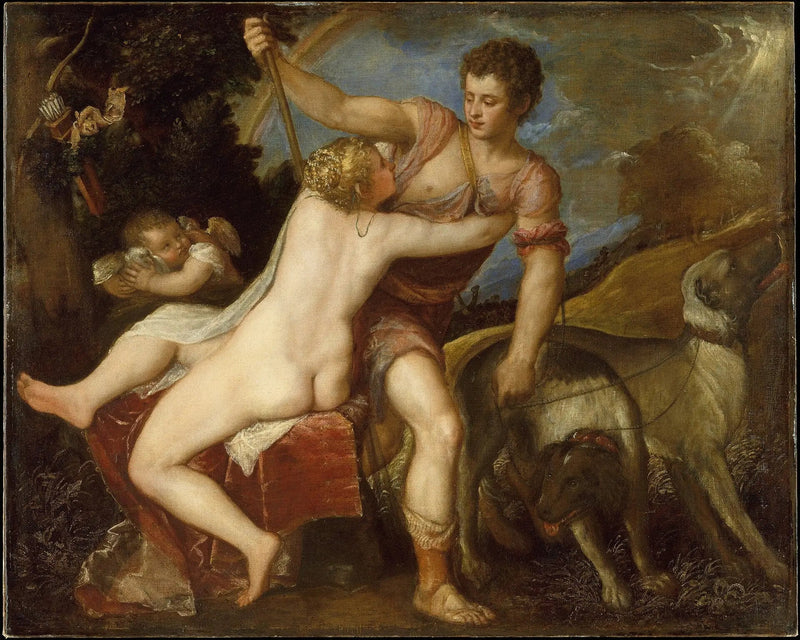 Venus en Adonis - Titian