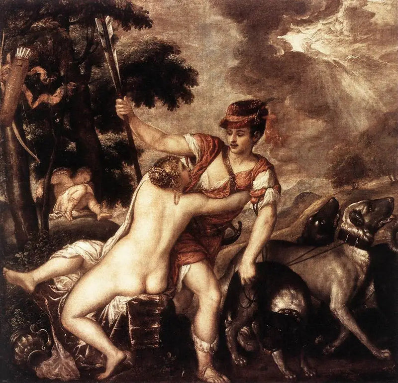 Venus en Adonis - Titian