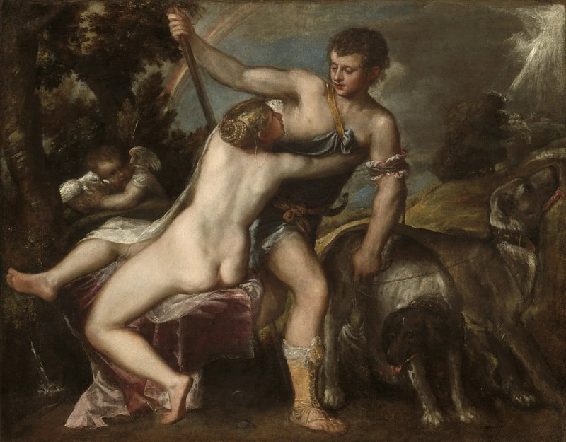 Venus en Adonis - Titian