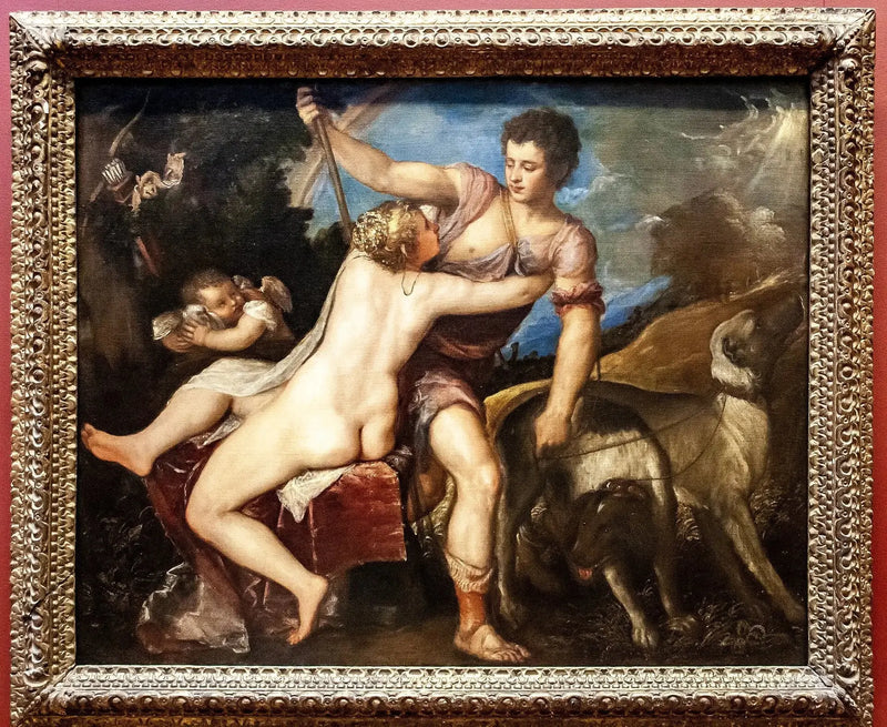 Venus en Adonis - Titian