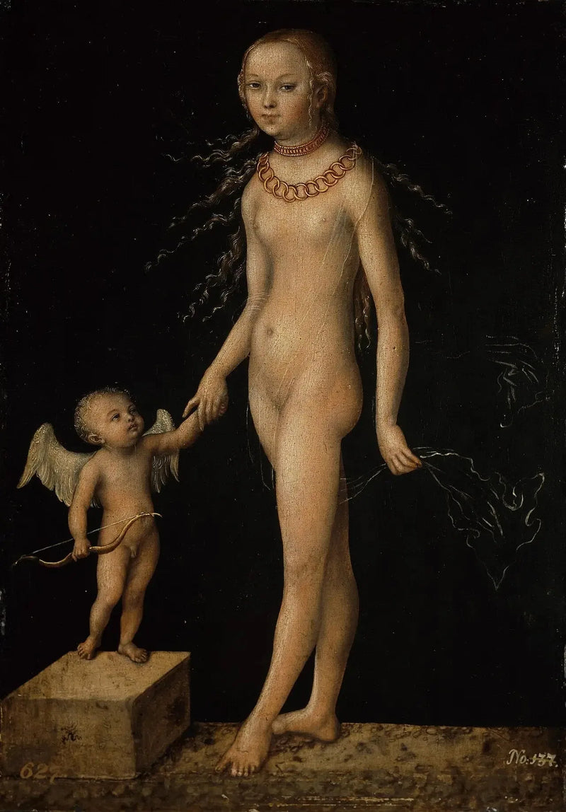 Venus en Cupido - Lucas Cranach de Oudere