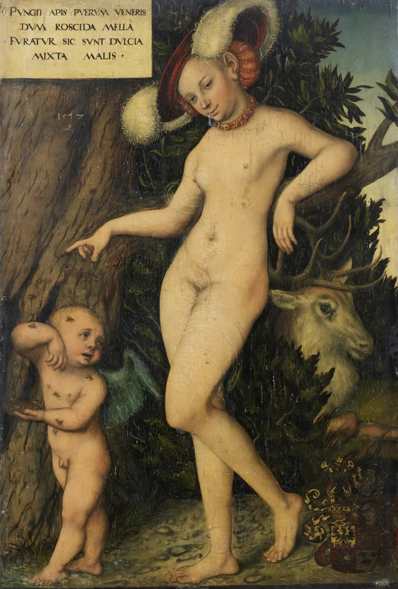 Venus en Cupido - Lucas Cranach de Oudere