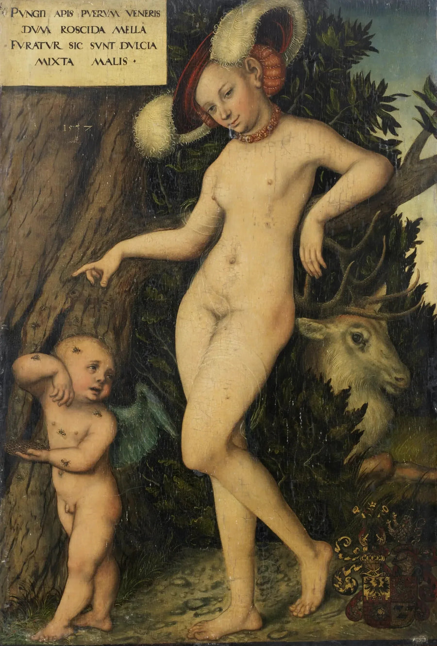 Venus en Cupido - Lucas Cranach de Oudere