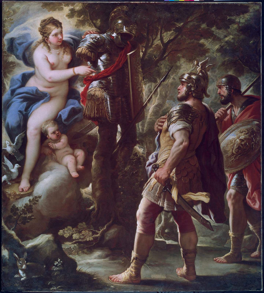 Venus en Eneas - Luca Giordano