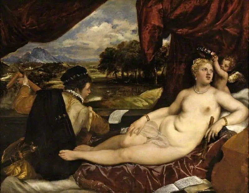 Venus en de luitspeler - Titian