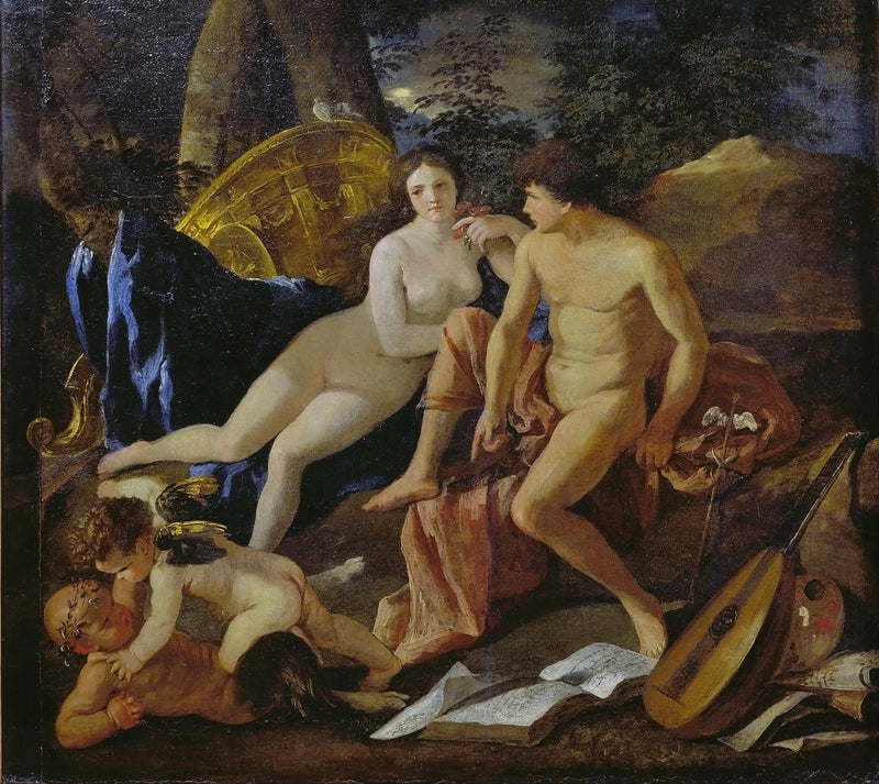 Venus en Mercurius - Nicolas Poussin