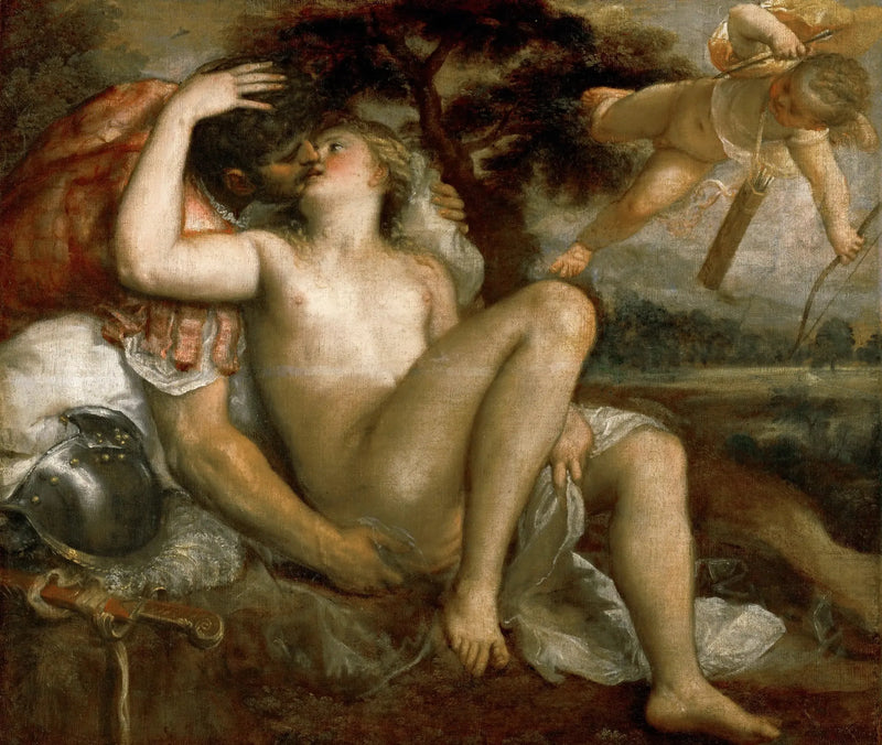 Venus, Mars en Cupido - Titian