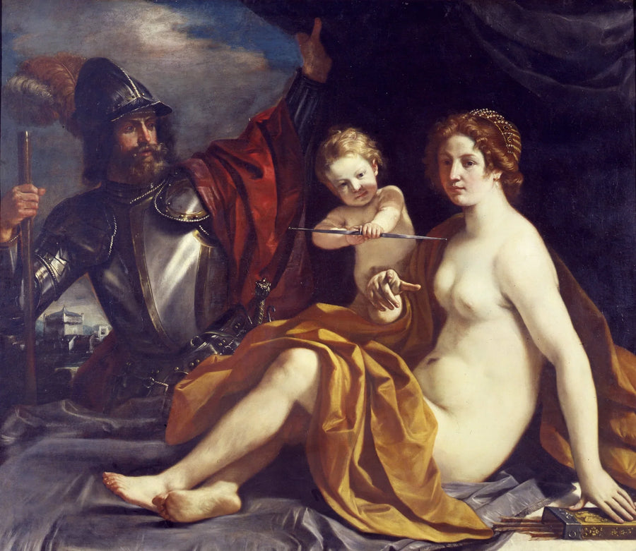 Venus, Mars en de Liefde - Guercino