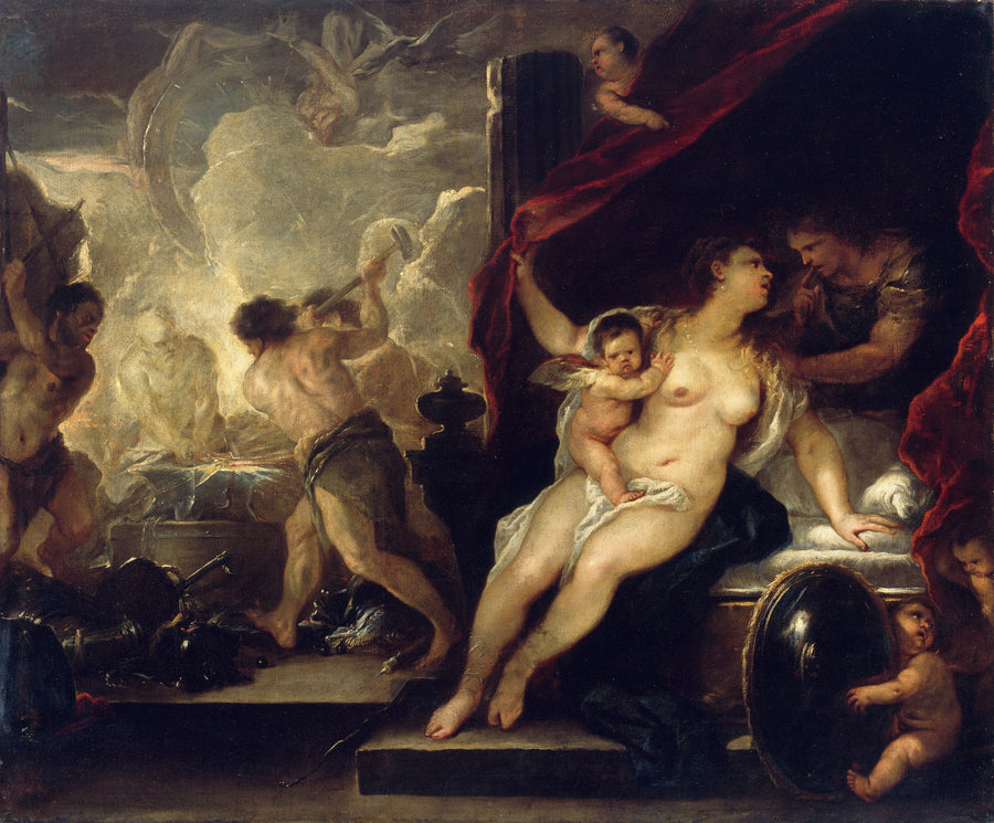 Venus, Mars en de smederij van Vulcanus - Luca Giordano