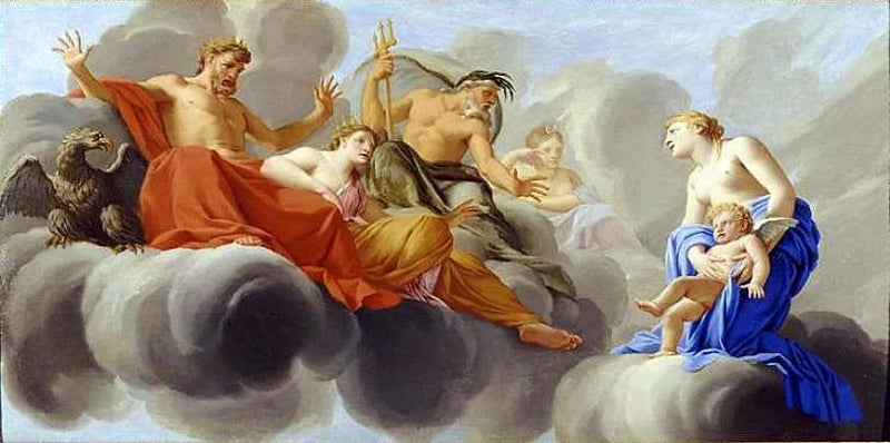 Venus toont de liefde aan Jupiter - Eustache Le Sueur
