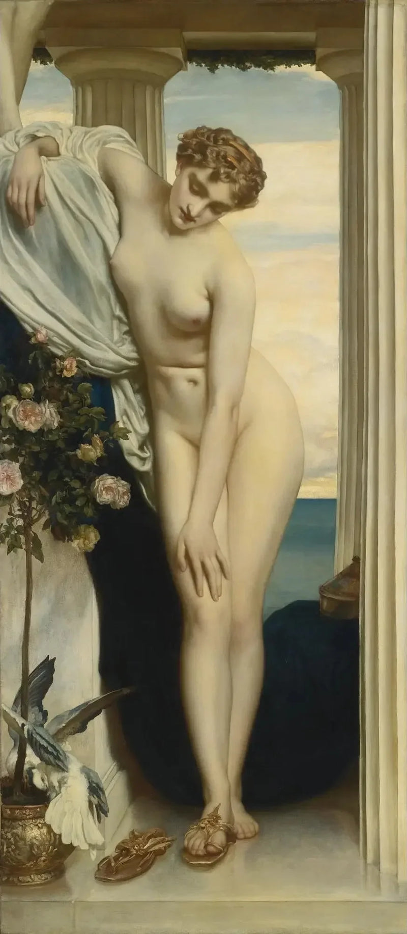 Venus die zich uitkleedt voor het bad - Frederic Leighton

Source:
Vénus se déshabillant pour le bain - Frederic Leighton