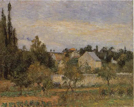 Boomgaard bij l'Hermitage, Pontoise - Camille Pissarro