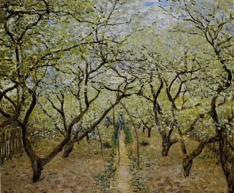 Bloeiende boomgaard - Claude Monet