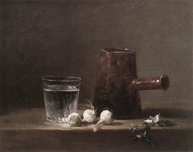 Waterglas en koffiezetapparaat - Jean Simeón Chardin