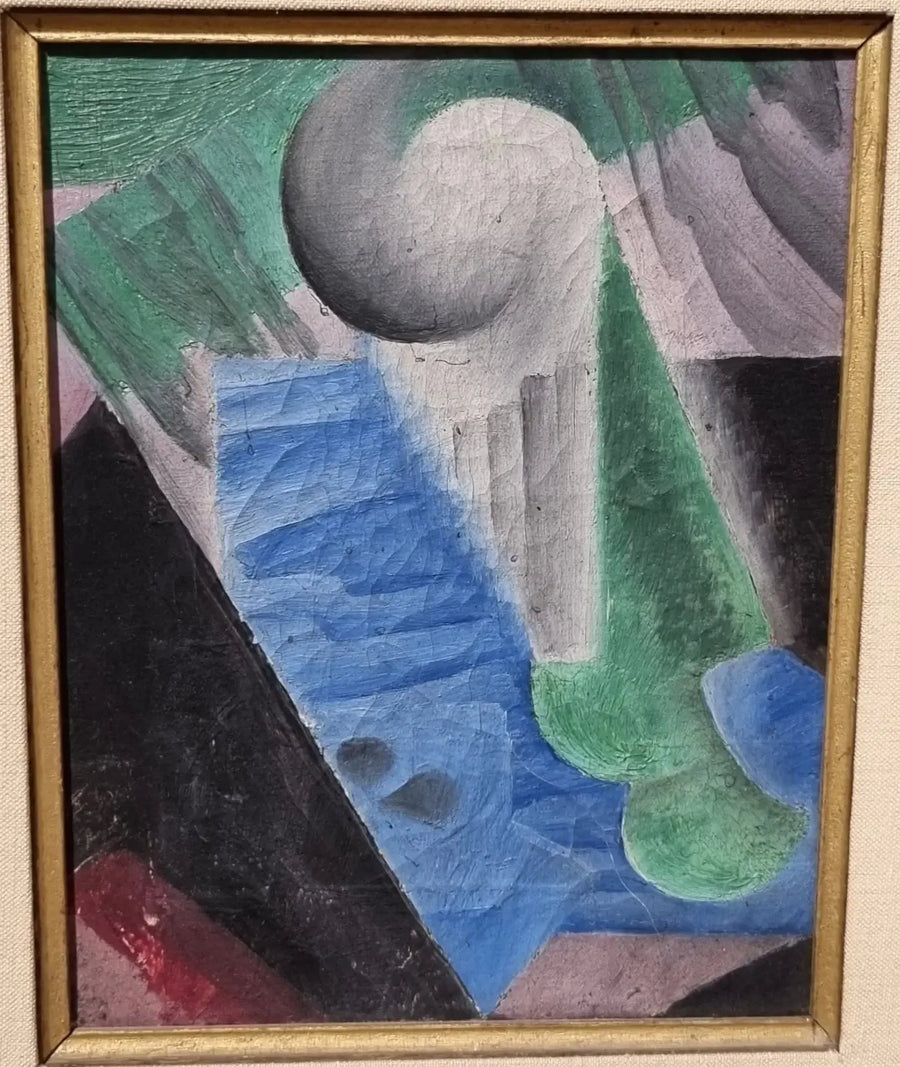 Bierglas en speelkaart - Juan Gris
