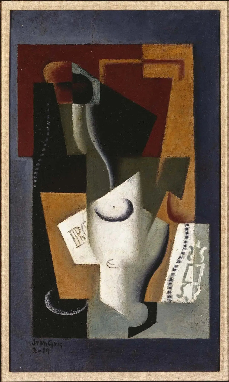 Glas en fles - Juan Gris