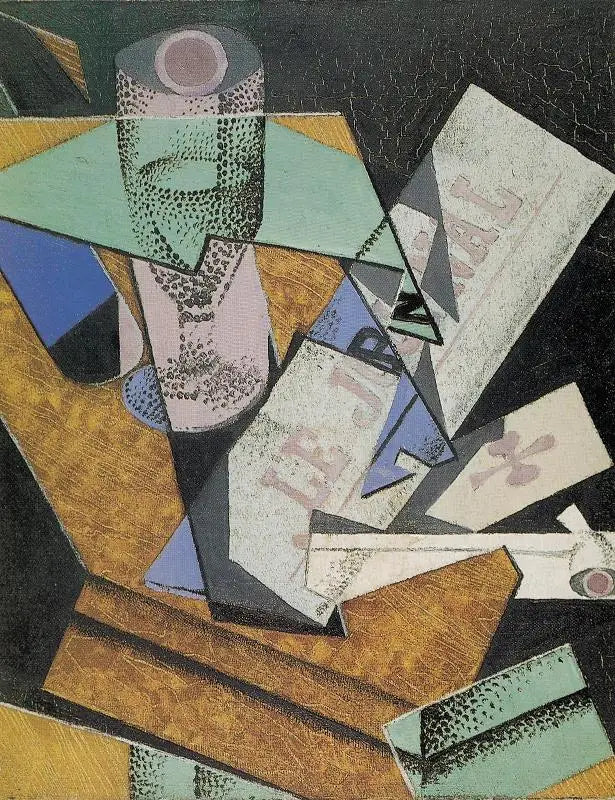 Glas en Krant - Juan Gris