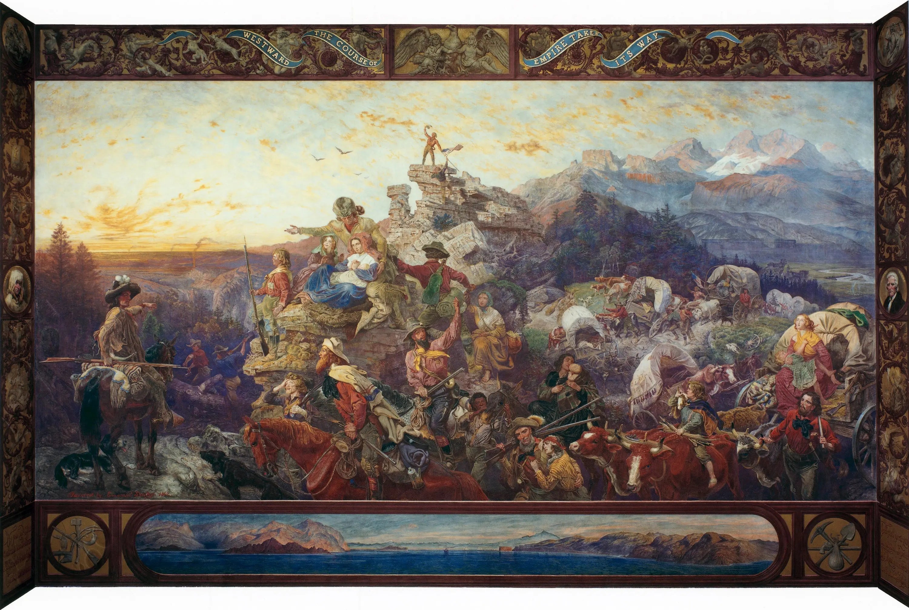 Vers l’Ouest l’Empire poursuit son chemin - Emanuel Leutze - Alpha Reproduction
