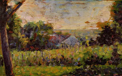 Naar het dorp - Georges Seurat