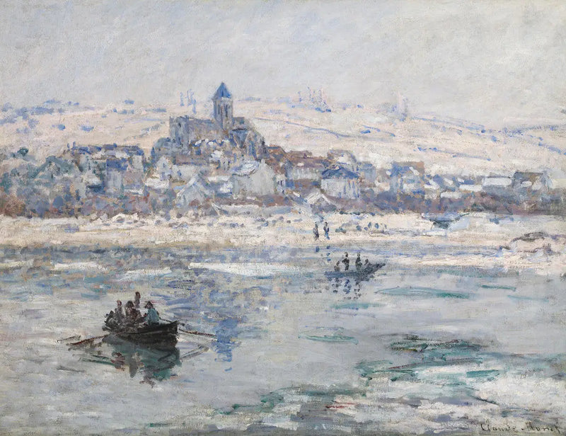 Vétheuil in de winter - Claude Monet