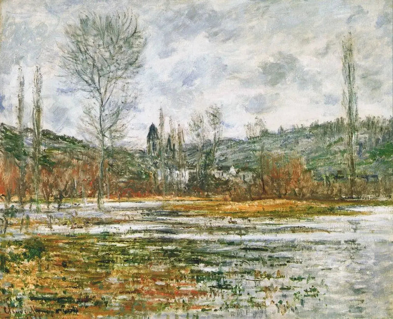 Vetheuil, Overstroomde Weide - Claude Monet