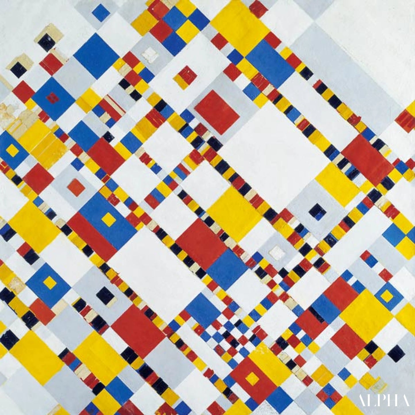 Victoire Boogie Woogie II - Mondrian - Reproducties van schilderijen en hoogwaardige schilderijen
