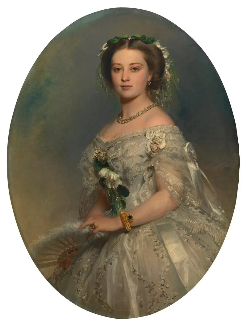 Victoria, prinses der koninklijke familie (1840-1901), later keizerin Frederiek van Duitsland - Franz Xaver Winterhalter

Source:
Victoria, princesse royale (1840-1901), plus tard impératrice Frédéric d'Allemagne - Franz Xaver Winterhalter