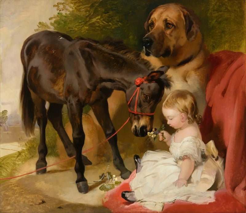 Victoria, prinses der koningin, met een pony - Edwin Henry Landseer

Source:
Victoria, princesse royale, avec un poney - Edwin Henry Landseer