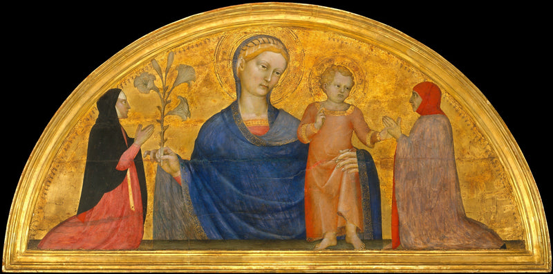 Maagd met Kind met donateurs - Giovanni da Milano
