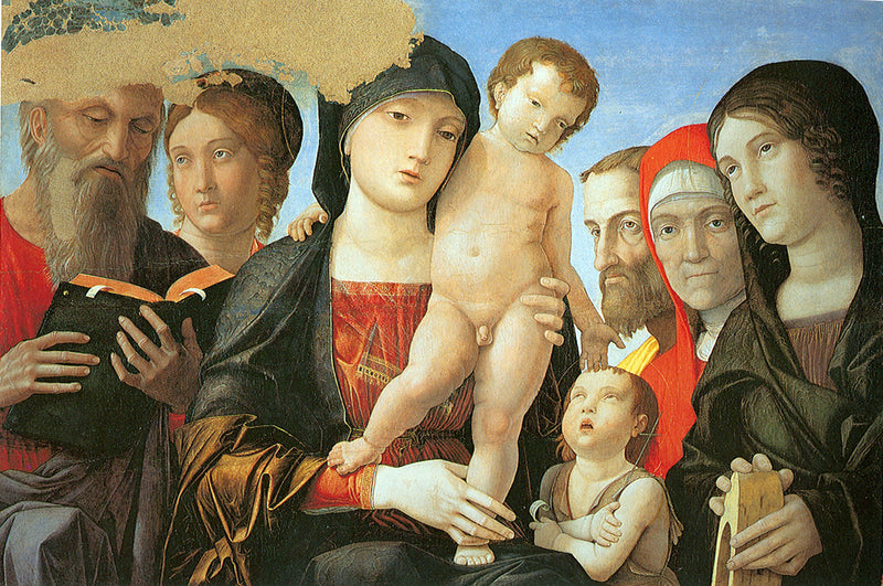 Maagd met Kind met heiligen - Andrea Mantegna
