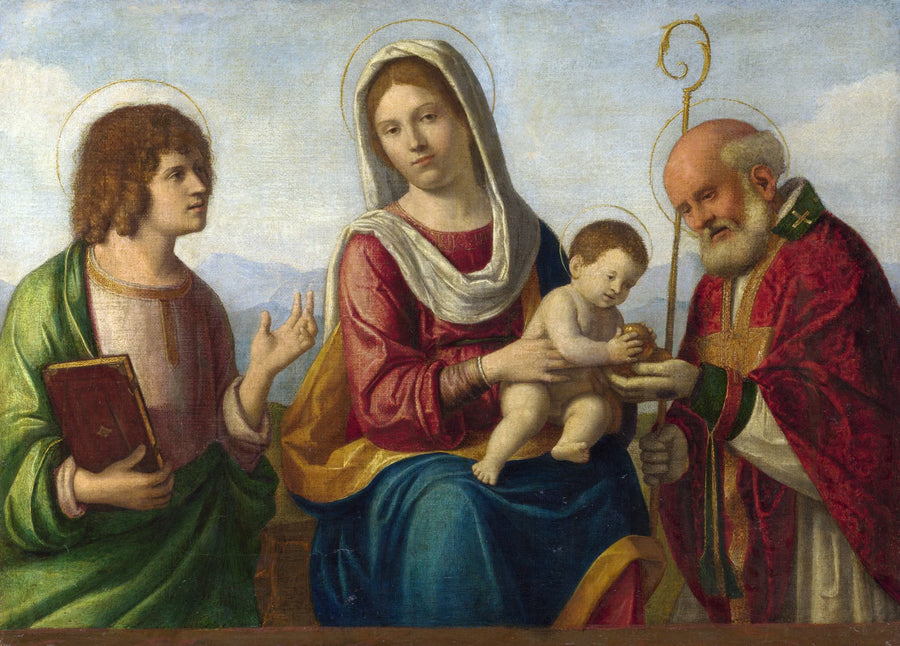 Maagd met Kind met heiligen - Cima da Conegliano