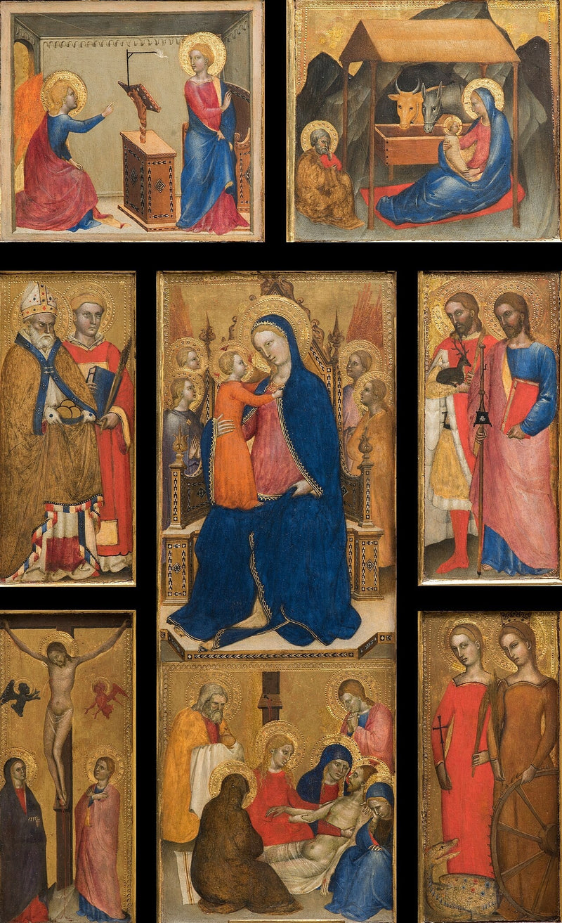 Maagd met Kind met heiligen - Giovanni da Milano