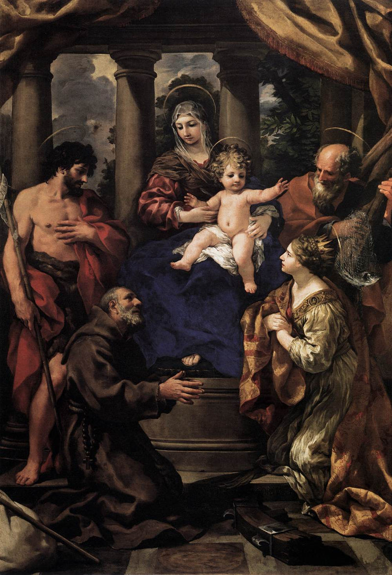 Maagd met Kind met heiligen - Pietro da Cortona