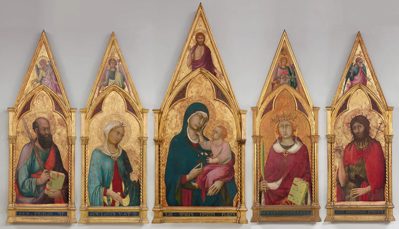 Maagd met Kind met heiligen - Simone Martini