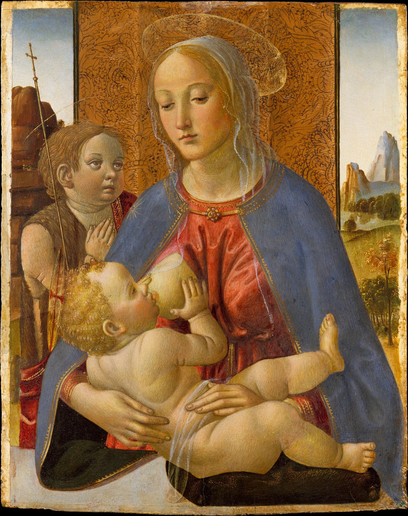Maagd met Kind met de jonge Sint-Jan de Doper - Cosimo Rosselli