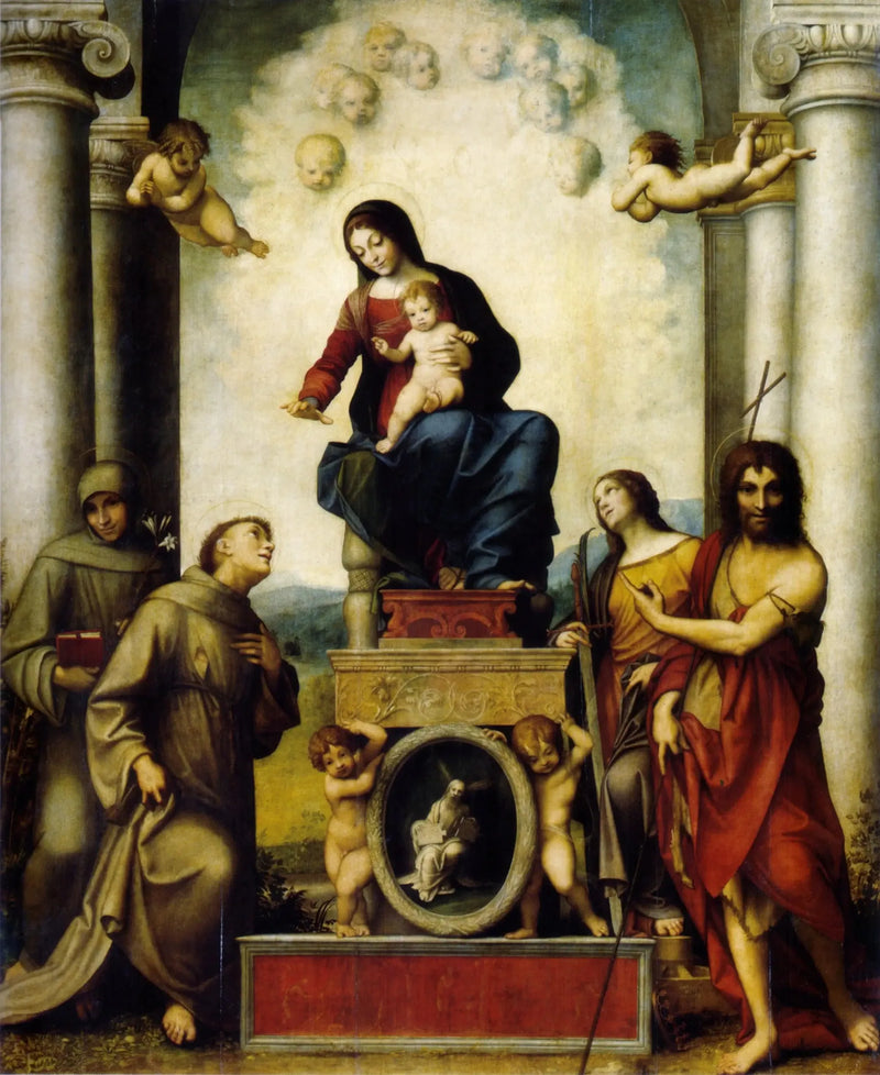 Maagd met Kind met Sint Franciscus - Antonio da Correggio