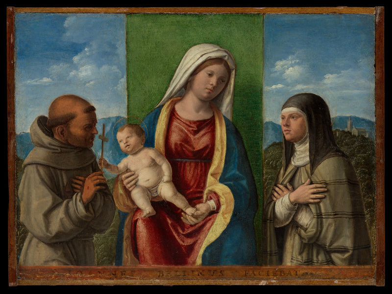 Maagd met Kind met Sint Franciscus en Sint Clara - Cima da Conegliano
