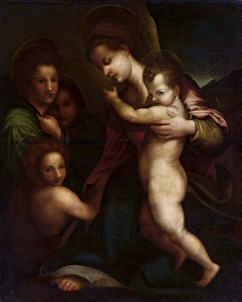 Maagd met Kind met Sint-Jan de Doper - Andrea del Sarto