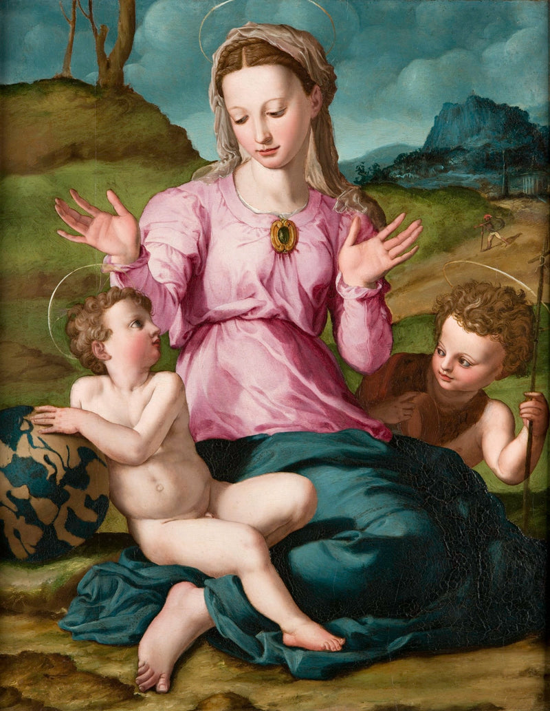 Maagd met Kind met Sint-Jan de Doper - Bronzino