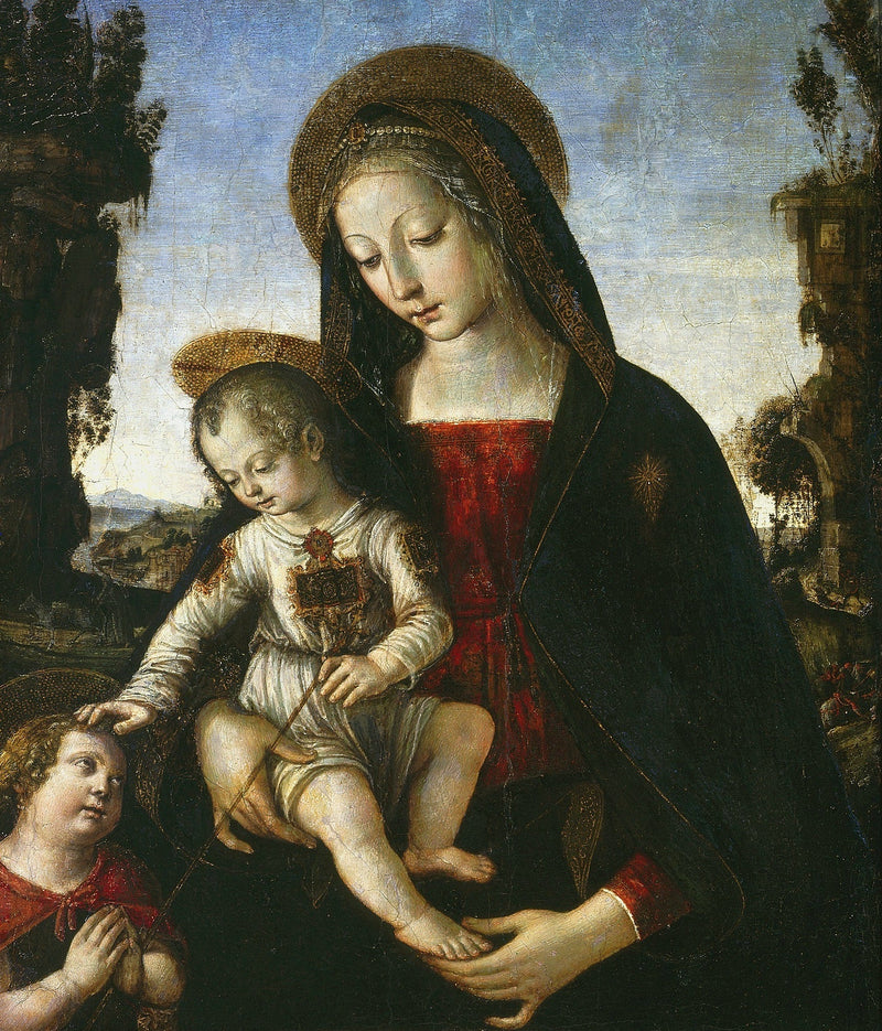 Maagd met Kind met Sint-Jan de Doper - Pinturicchio