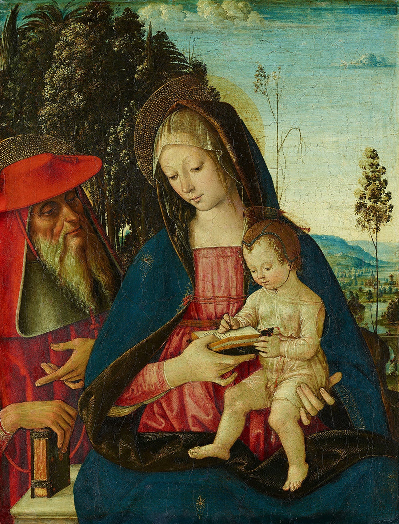 Maagd met Kind met Sint Jerome - Pinturicchio