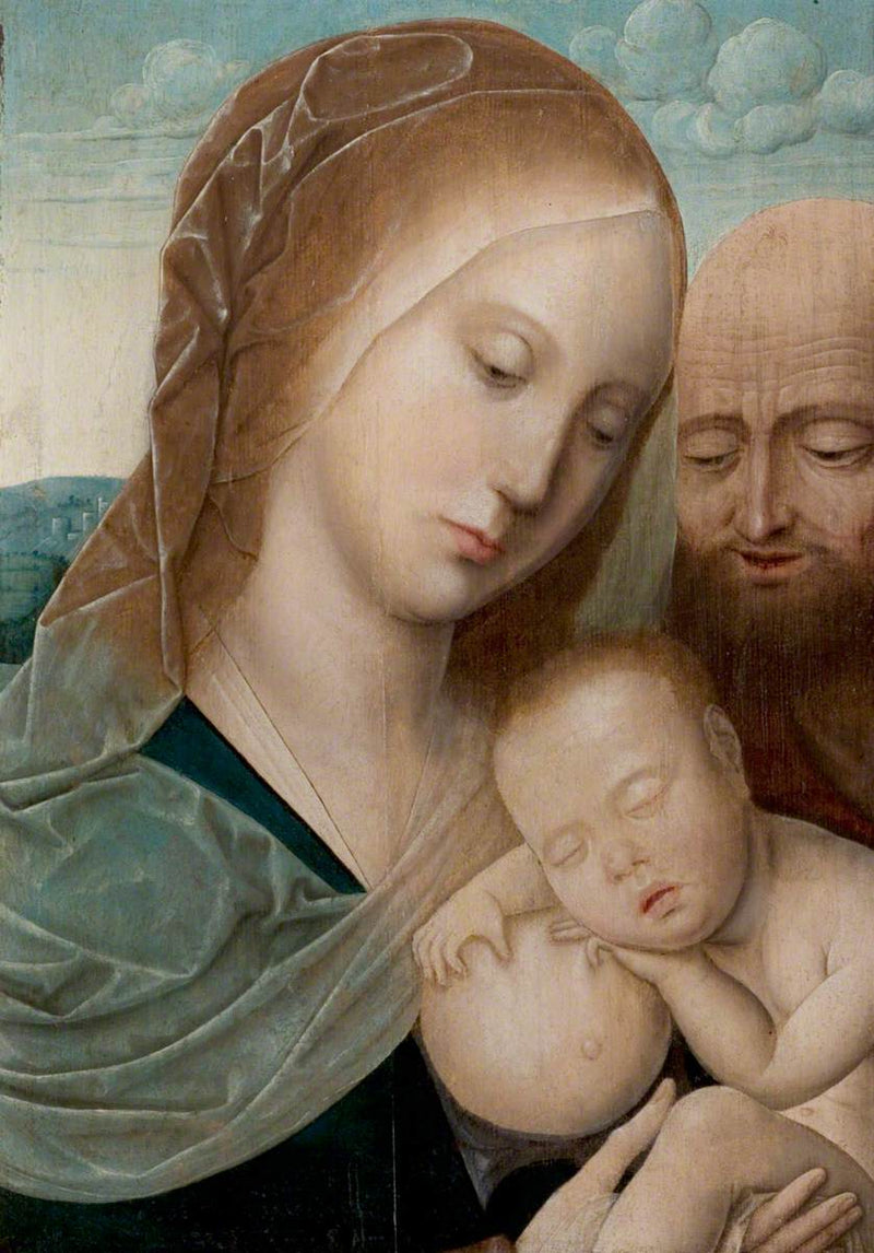 Maagd met Kind met Sint-Jozef - Joos van Cleve