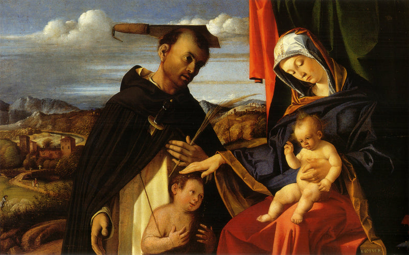 Maagd met Kind met Sint-Pieter de Martelaar - Lorenzo Lotto