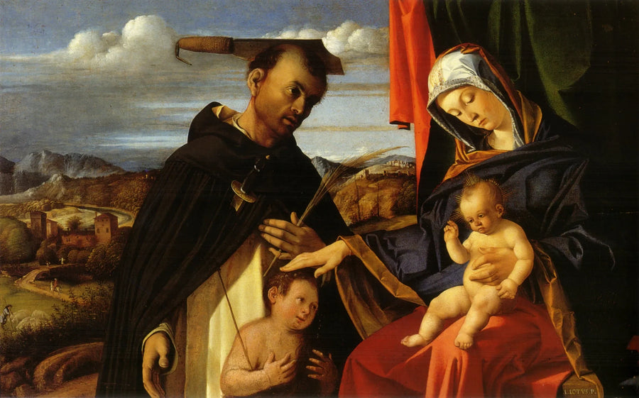 Maagd met Kind met Sint-Pieter de Martelaar - Lorenzo Lotto
