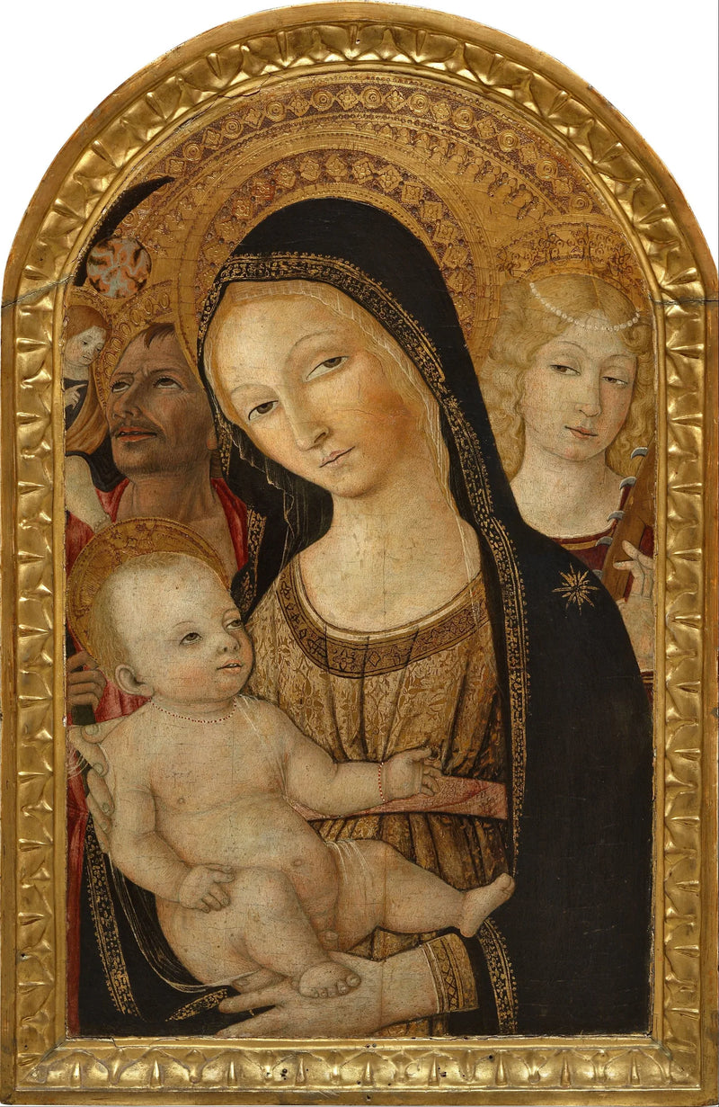Maagd met Kind met Sint-Catharina van Alexandrië en Sint-Christoffel - Matteo di Giovanni
